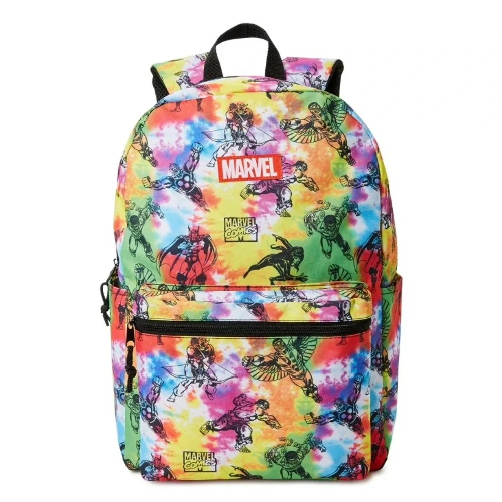Marvel Comics Tie Dye Backpack All Over Print OSFA New Back to School Backpack